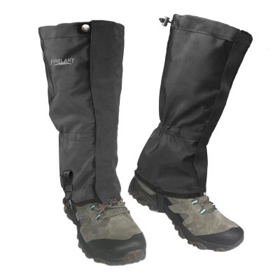 Frelaxy Ultra HIGH-Performance Hunting Gaiters - 100% Waterproof Hiking Gaiters with Upgraded Rubber Foot Strap, Adjustable Snow Boot Enhancers (Gray, M)