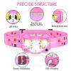 LHKNL Headlamp Flashlight, High Lumen Bright LED Rechargeable Headlight with White Red Light, 2-Pack Waterproof Motion Sensor Head Lamp, 8 Mode for Camping Running Hiking Fishing Gear- Pink view 2