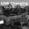 ZBULAR 1450 Lumens Flashlight Light,Dual Switch,Strobe Function,Easy to use,USB-C Rechargeable view 3