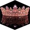 TOBATOBA Pink Crown and Tiara Crystal Princess Tiaras for Adult Women Rhinestone Royal Queen Crown, Pink Accessories Halloween Costume Wedding Birthday Pageant Prom Cosplay Party view 1
