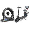 KEYSTP Bike Lock Cable with Combination & Key, Password Lost Retrievable Bicycle Lock Anti-Theft & URBANMAX C1 Electric Scooter with Seat, 450W Powerful Motor up to 22 Miles Range view 1