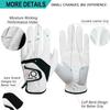 FINGER TEN Golf Gloves Men Value 5 Pack for Left Right Hand, Comfortable Soft & All Weather Grip Mens Golf Glove, Sizes S M ML L XL XXL 3XL (White(Men Gloves), XX-Large(Worn On Left Hand)) view 3