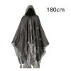 MYCENSE Halloween Hooded Capes Creepy Hooded Cloak Fancy Dress Costume Grim Reaper Costume Set Halloween for Party Photo Props, Grey view 3