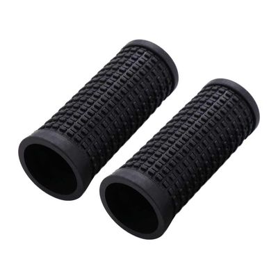1 Pair Bike Handlebar Grips, Black Bicycle Handlebar Protective Cover Bike Handle Bar End Grips for Scooter, Folding Bike