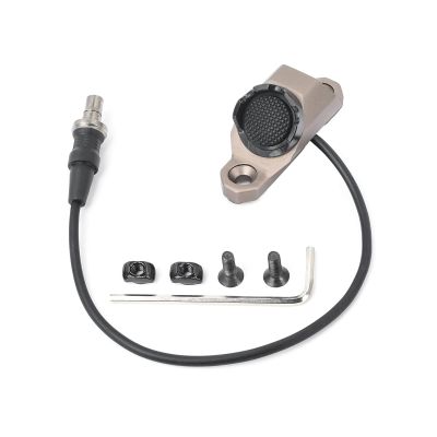 NECARL Remote Pressure Switch, Tactical Flashlight Weapon Light Switch with SF Plug for M300 M600 Scout Light, Aluminium Alloy Switch Fit for Mlok/Keymod Rail