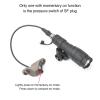 NECARL Remote Pressure Switch, Tactical Flashlight Weapon Light Switch with SF Plug for M300 M600 Scout Light, Aluminium Alloy Switch Fit for Mlok/Keymod Rail view 2
