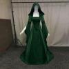 SHOPESSA Women's Gothic Dress with Hood Medieval Costume Corset Renaissance Dress Cosplay Vintage Victorian Ball Gowns view 2