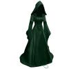 SHOPESSA Women's Gothic Dress with Hood Medieval Costume Corset Renaissance Dress Cosplay Vintage Victorian Ball Gowns view 4