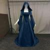 SHOPESSA Women's Gothic Dress with Hood Medieval Costume Corset Renaissance Dress Cosplay Vintage Victorian Ball Gowns view 2