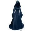 SHOPESSA Women's Gothic Dress with Hood Medieval Costume Corset Renaissance Dress Cosplay Vintage Victorian Ball Gowns view 4