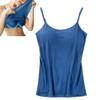 2023 New Women Tank Top with Built in Bra Camisole - Tank with Built in Bra, Adjustable Breathable Strap Tank Top for Women (as1, Alpha, 3X_l, Regular, Regular, Blue) view 1