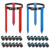 Hilhook Flag Football Belts, 24 Set of Player Adjustable Flag Football Set with 72 Flags for Youth and Adults Training Equipment view 1