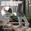 ANTSANG Merino Wool Hiking Socks for Men & Women Thermal Warm Winter Thick Cozy Athletic Crew Work Boot Gift Socks Stocking Stuffers 5 Pairs(Nordic,M) view 3