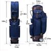MIXIA Golf Bag Golf Stand Bag Retractable 6 Way Dividers with Backstrap Shoulder Carry Golf Bag with Wheel for Traveling The Driving Range Sunday Bag (Blue) view 2