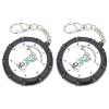 NDNCZDHC Golf Stroke Counter, 2PCS Portable Golf Score Shot Stroke Counter, 18 Holes Golf Score Counter Device with Key Chain, Golf Shot Counter for Golf Game Scorekeeper