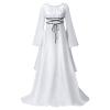 Goth Prom Dress Gothic Plus Size Medieval Renaissance Irish Overdress & Mythic Chemise Set for Victorian Event, Steampunk Festivalvestido campesino renacentista view 3