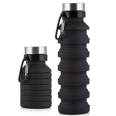 Pinnacle Enterprises || Silicone Water Bottle Portable Outdoor Retractable Folding Water Cup BPA Free Leakproof Foldable for Saving Travel (assorted color)