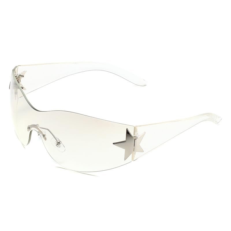 MCZTO Women and Men for Trendy Sunglasses Sun glasses UV Blocking UV400 Cycling Driving Fishing Exquisite Packaging (WHITE/MERCURY)