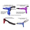 MirOdo 4-Piston Dual Brake Hydraulic Disc Brake Kit Aluminum Ultralight Mountain Bike Hydraulic Disc Brakes Right Front 800mm Left Rear 1400mm with Pair of 160mm Rotors (Color : Red) view 3