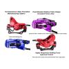 MirOdo 4-Piston Dual Brake Hydraulic Disc Brake Kit Aluminum Ultralight Mountain Bike Hydraulic Disc Brakes Right Front 800mm Left Rear 1400mm with Pair of 160mm Rotors (Color : Red) view 4