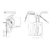 Snap Davits Set with Handle Pad, Stainless Steel Boat Snap Davit, Quick Davits System, Marine Hardware for Yachts Inflatable Boats Dinghy Instant Lock System (With view 2