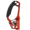 JEOZBM Climbing Hand Ascender, Mountaineering Tree Arborist Climbing Rappelling Equip, Right Hand Ascender for 8-12MM Rope, Strong Rappelling Gear Equipment(Orange) view 1