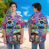 Men's Magic Mushrooms Hawaiian Shirts - Trippy Psychedelic Button Down Man Women Hawaiian Shirt Set 36 Size 5XL view 2