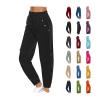 XUNRYAN Cargo Pants Women High Waist Hiking Yoga Pants Lightweight Outdoor Athletic Pants Crop Trousers Joggers Pockets view 1