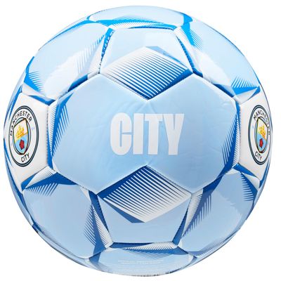 Manchester City F.C. Football Soccer Ball for Adults Teenagers Training Football Size 3, 4 or 5 Man City Merchandise(Light Blue, Size 4)
