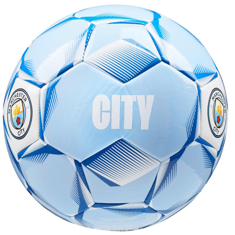 Manchester City F.C. Football Soccer Ball for Adults Teenagers Training Football Size 3, 4 or 5 Man City Merchandise(Light Blue, Size 4)