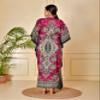 ReynosoHomeDecor---- Kimono Kaftan Dress for Women` Elegant, Miami,lbiza,Holiday Dress,Evening Dress,Loose fit (Pink, 1) view 4