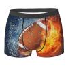 KiHene Men's Boxer Briefs Fire Water Ball Underwear Trunks Soft Stretch Sport Breathable Short Leg Underpants view 1