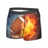 KiHene Men's Boxer Briefs Fire Water Ball Underwear Trunks Soft Stretch Sport Breathable Short Leg Underpants view 4