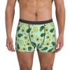 KiHene Men's Boxer Briefs Green Avocado Underwear Trunks Soft Stretch Sport Breathable Short Leg Underpants view 2
