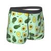 KiHene Men's Boxer Briefs Green Avocado Underwear Trunks Soft Stretch Sport Breathable Short Leg Underpants view 4