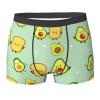 KiHene Men's Boxer Briefs Avocado Breakfast Underwear Trunks Soft Stretch Sport Breathable Short Leg Underpants