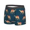 KiHene Men's Boxer Briefs Cute Camel Underwear Trunks Soft Stretch Sport Breathable Short Leg Underpants view 3