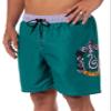 INTIMO The Wizarding World of Harry Potter Men's Hogwarts All Houses Swim Trunks (Slytherin, Small) view 1