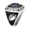 Stainless Steel Championship Ring Custom Text and Color - Football (11, Silver) view 3