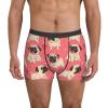 KiHene Men's Boxer Briefs Lovely Pugs Underwear Trunks Soft Stretch Sport Breathable Short Leg Underpants view 2