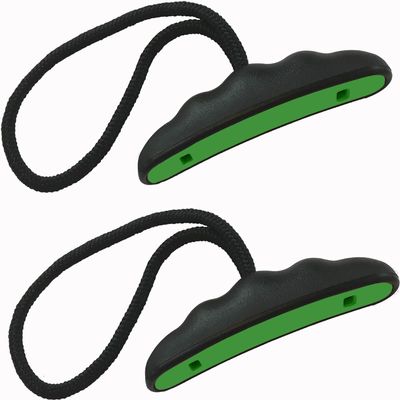 Occult Kayak Handles - Green (2 Pack) - Heavy Duty - Sleek T-Handle Design - Heavy Duty Bungee - Easy 3-Step Installation and Ergonomic Comfort - Kayak and Boating Accessories