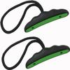 Occult Kayak Handles - Green (2 Pack) - Heavy Duty - Sleek T-Handle Design - Heavy Duty Bungee - Easy 3-Step Installation and Ergonomic Comfort - Kayak and Boating Accessories view 1