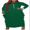 Womens Casual Plus Size Long Maxi Fall Dress Long Sleeve Faith Print Oversized Tunic Shirt Dress with Pockets view 1