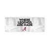 Alabama Collegiate Crimson Tide Where Legends Are Made Primary A Logo with 4 Brass Grommets - 2x4 Ft - Printed Double-Layered 2 ply 200 Denier Nylon - Correctly Reads on Both Sides - Finished Ends for Added Durability - Quadruple Stitched Fly End view 1