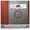 Alabama Collegiate Crimson Tide Where Legends Are Made Primary A Logo with 4 Brass Grommets - 2x4 Ft - Printed Double-Layered 2 ply 200 Denier Nylon - Correctly Reads on Both Sides - Finished Ends for Added Durability - Quadruple Stitched Fly End view 3