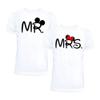 Couple Matching Shirts Mr Mrs His and her T-Shirt Set Husband Wife Man Women Out fits Valentine 2 Women XXL/Men S White view 1