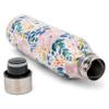 Mary Square SH00054 Enchanted Garden Pink Rose 17 ounce Stainless Steel Sport Water Bottle with Screw Top Lid view 3
