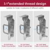 4 PCS 8" Galvanized Swivel Top Bunk Bracket Kit with Hardware for 3"x3"2"x3",1.5"x3" Boat Trailer Crossmember, Boat Trailer Bunk Brackets & Square U-Bolts view 2