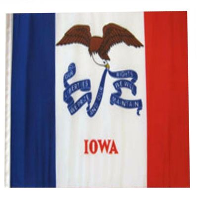 12x18 12"x18" State of Iowa Sleeve Flag Boat Car Garden