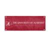 Alabama University Crimson Tide Red Design Logo with 4 Brass Grommets - 3x8 Ft - Printed Double-Layered 2 ply Polyester - Correctly Reads on Both Sides - Finished Ends for Added Durability view 1